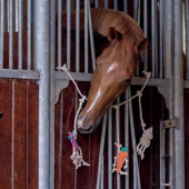 Hästleksak Box Hanger i Mocka