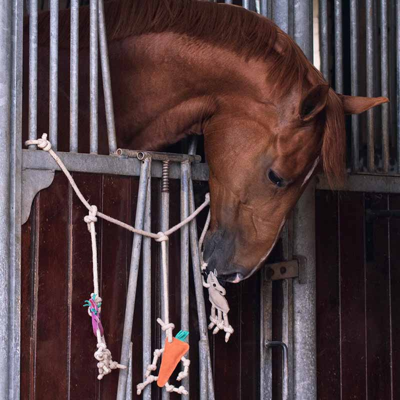 Hästleksak Box Hanger i Mocka