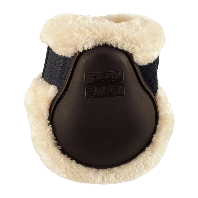Strykkappor Protection Fauxfur Mörkbrun