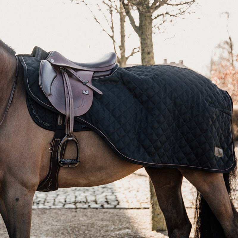 Ridtäcke Svart