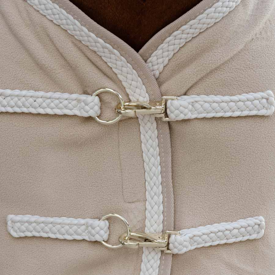 Fleecetäcke Plaited Rope Beige