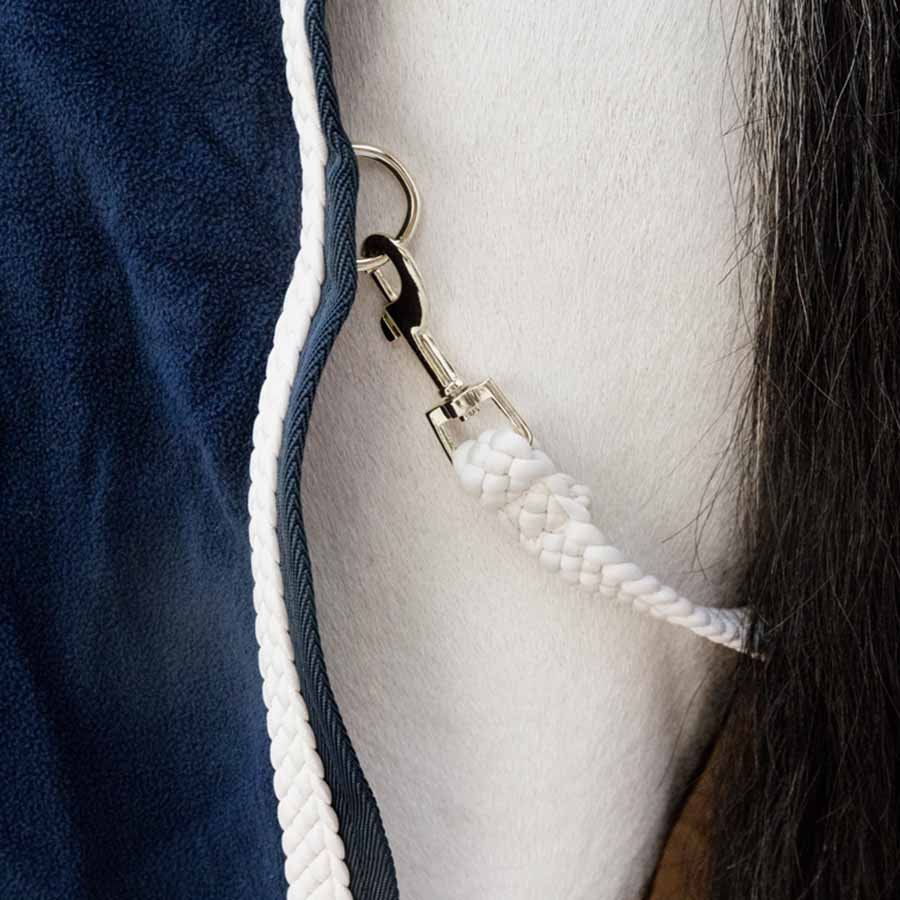 Fleecetäcke Plaited Rope Marinblå