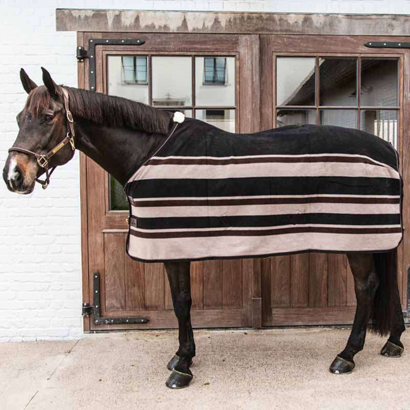 Fleecetäcke Heavy Stripes Brun