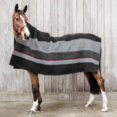 Fleecefilt Heavy Square Stripes Svart Fleecefilt Heavy Square Stripes Svart