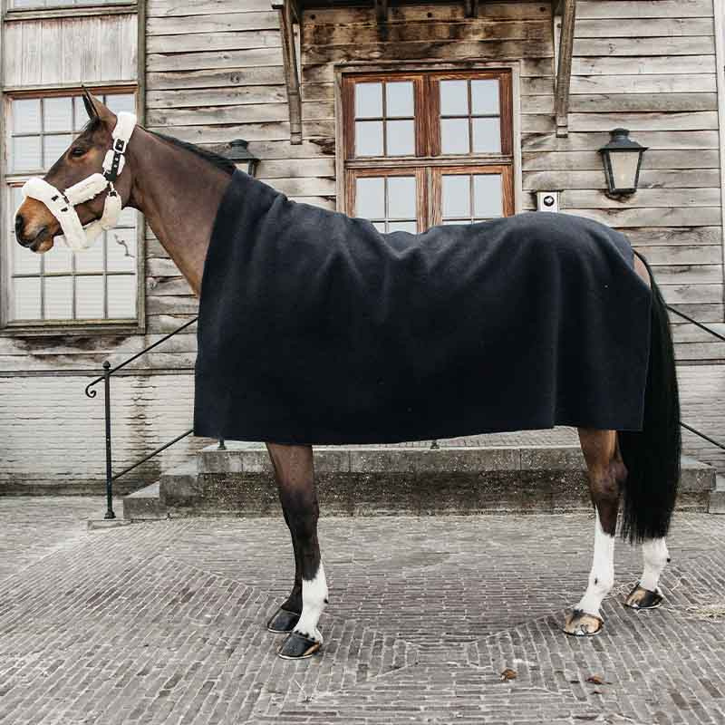 Fleecefilt Heavy Square Square Svart