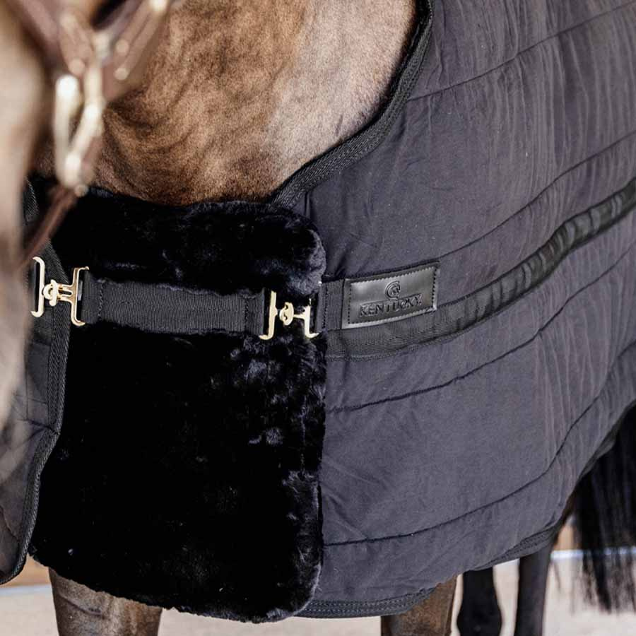 Bogbreddare Vegan Sheepskin 1 Buckle Svart