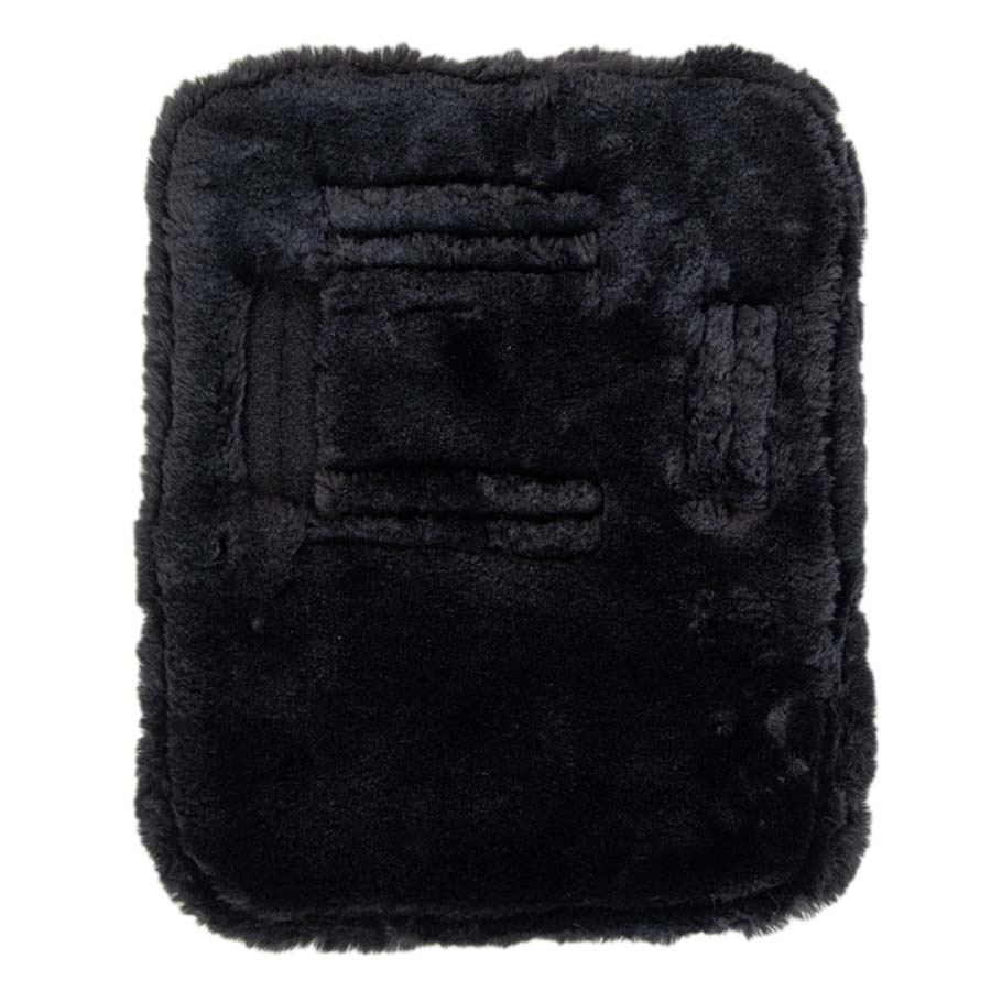 Bogbreddare Vegan Sheepskin 2 Buckles Svart