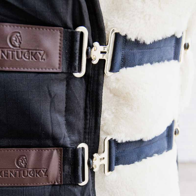 Bogbreddare Vegan Sheepskin 2 Buckles Natur