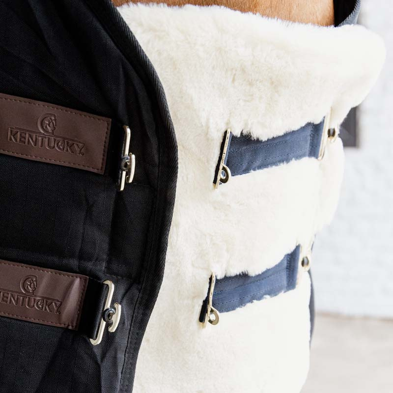Bogbreddare Vegan Sheepskin 2 Buckles Natur