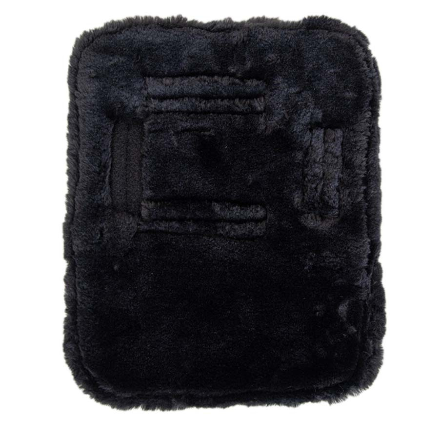 Bogbreddare Quilted with Vegan Sheepskin Svart