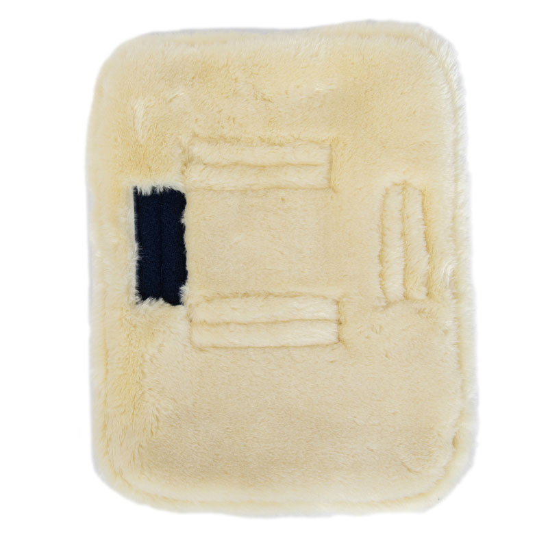 Bogbreddare Quilted with Vegan Sheepskin Marinblå