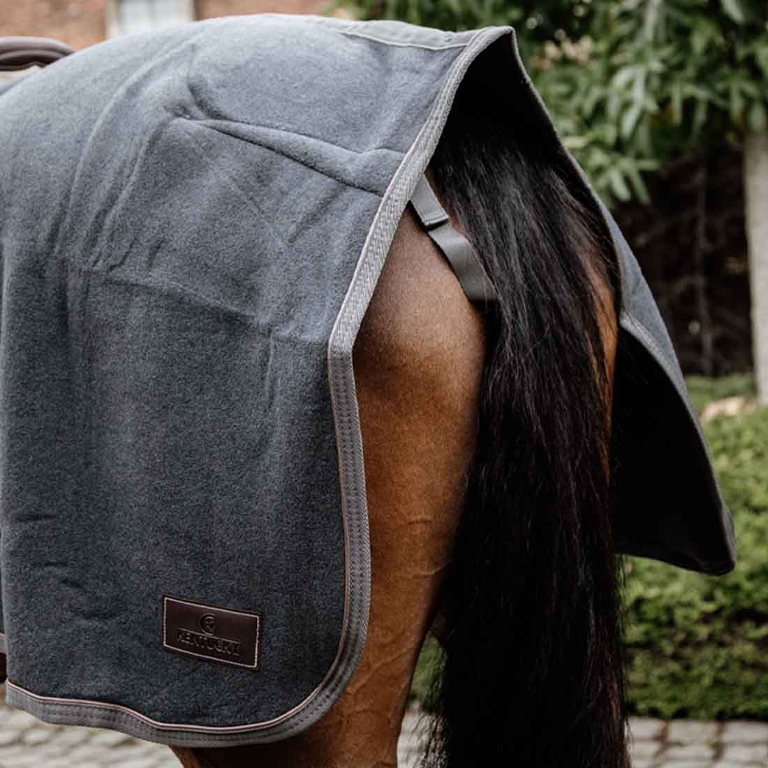 Ländtäcke Heavy Fleece Grå