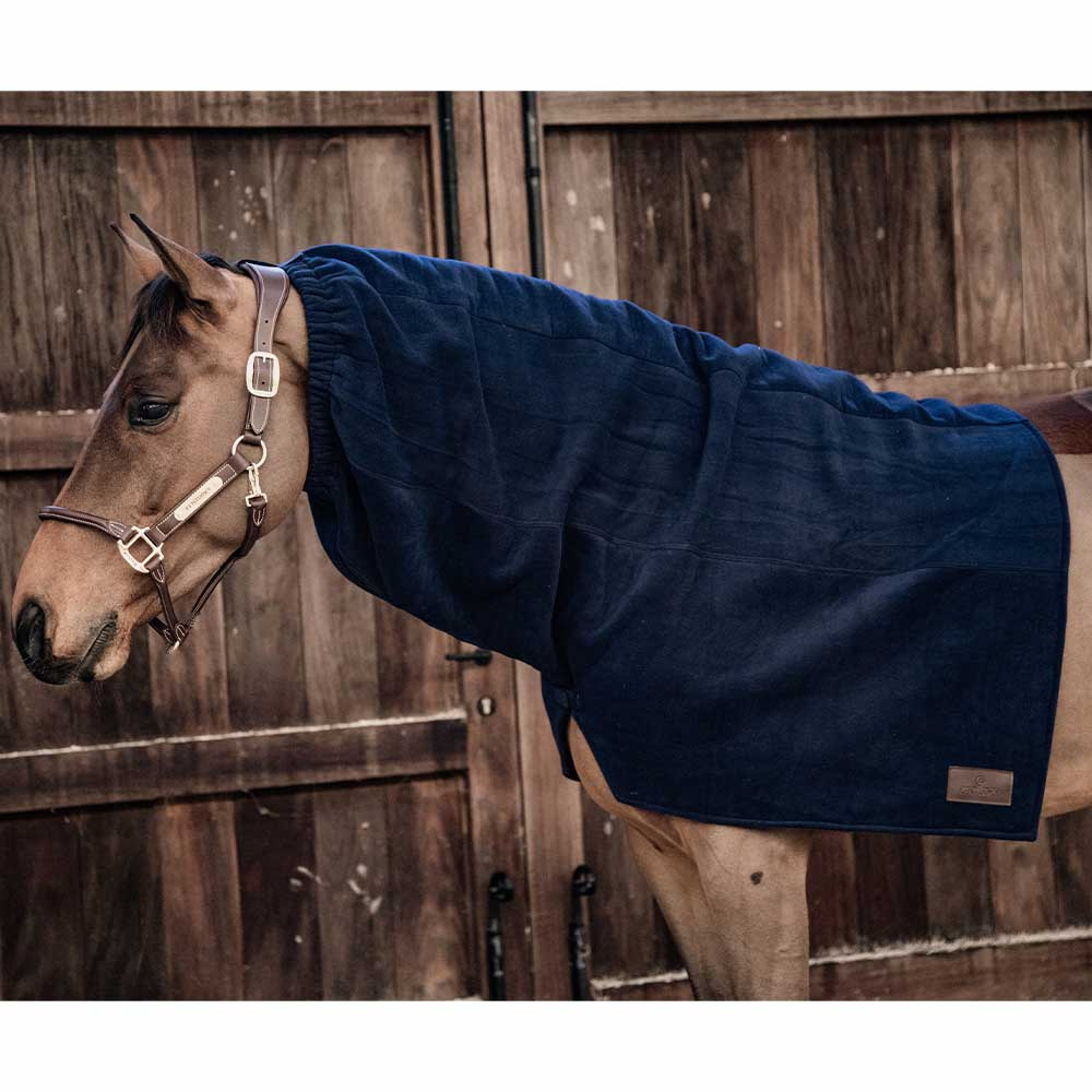 Fleecehals Heavy Marinblå