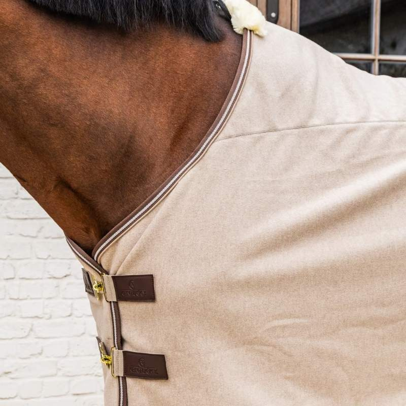 Fleecetäcke Heavy Melange Beige