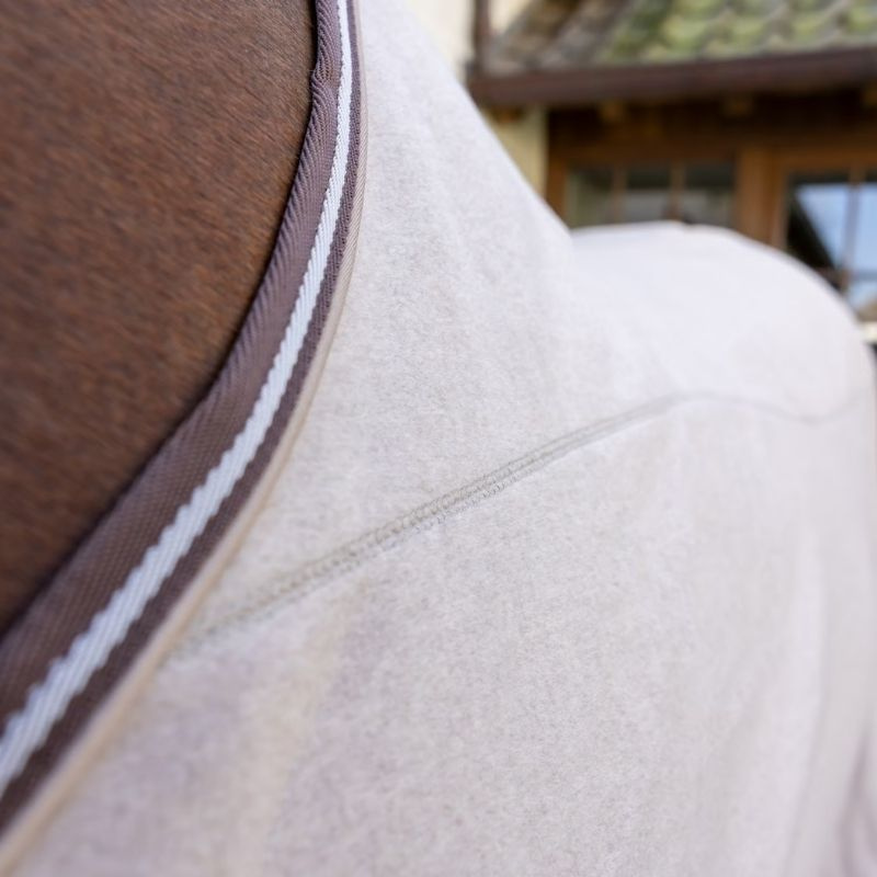 Fleecetäcke Heavy Melange Beige