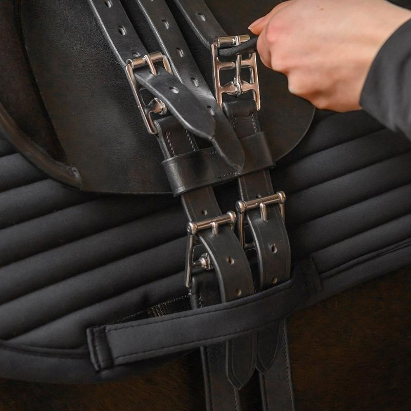 Sadelgjordsförlängare Leather Svart
