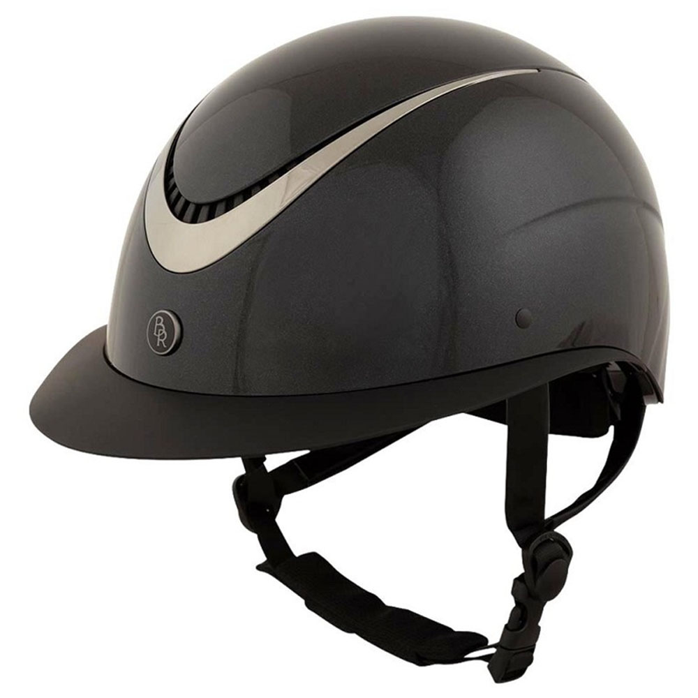 Ridhjälm Theta Plus Glossy Svart/Gunmetal