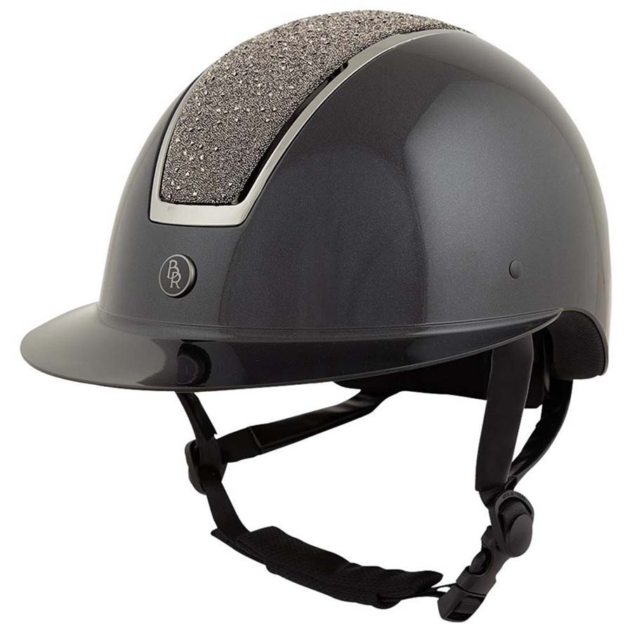 Ridhjälm Omega Glamourous Glossy Svart/Gunmetal