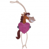 Hästleksak Valentine i Mocka Brun/Rosa