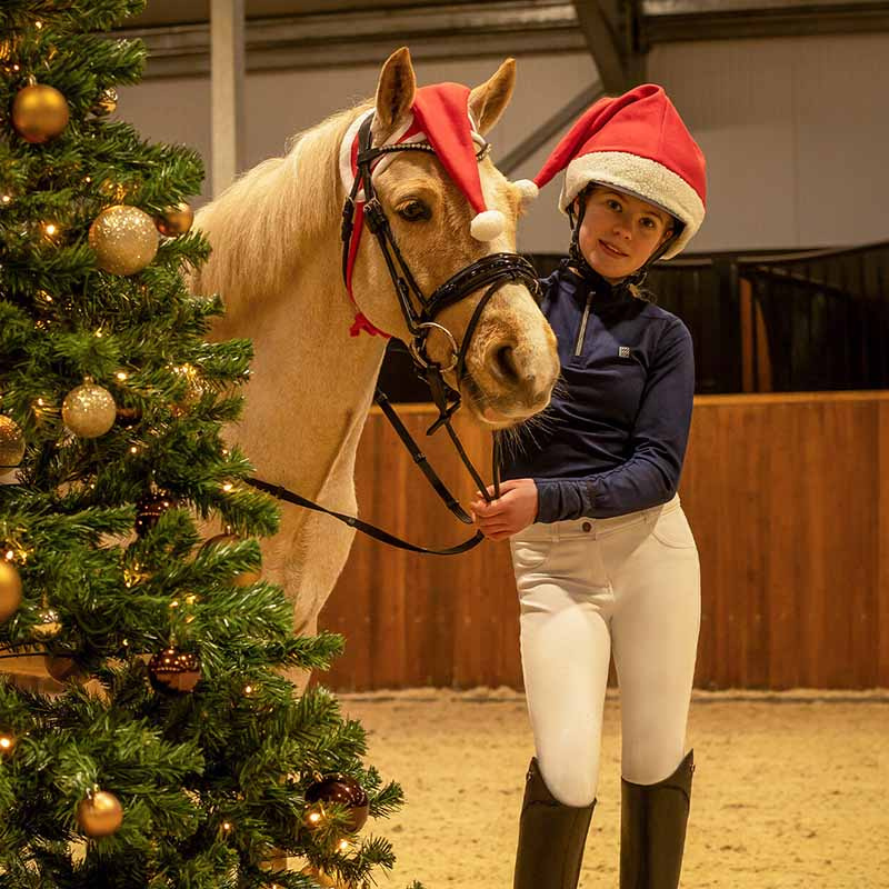 Huva Christmas Hat Röd/Vit