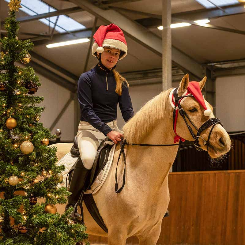 Huva Christmas Hat Röd/Vit