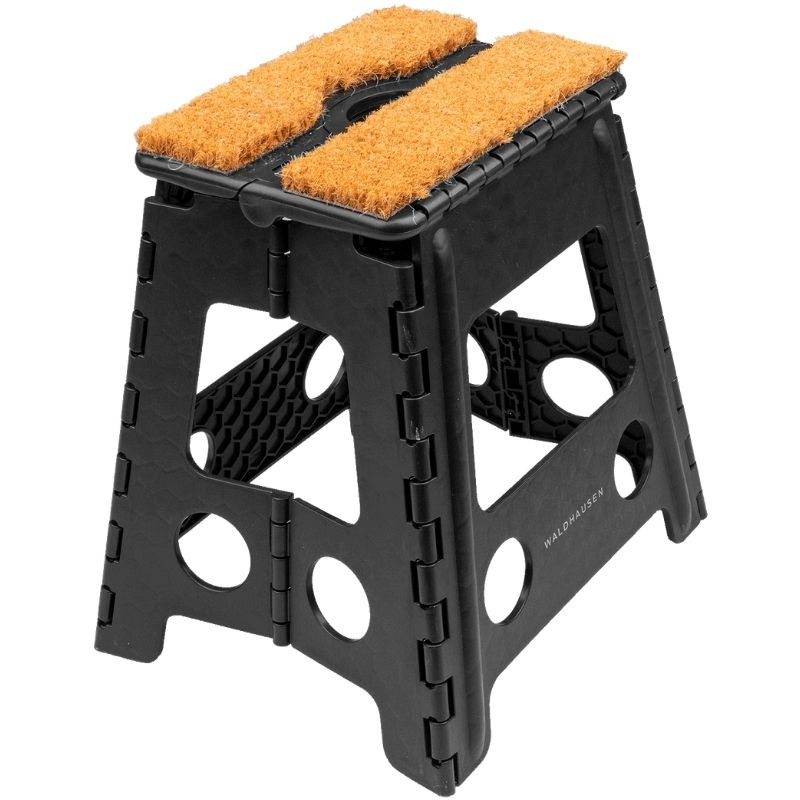 Hopfällbar Stallpall Coconut Fibre Svart