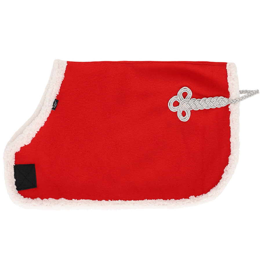 Fleecetäcke till Käpphäst Christmas Röd/Vit