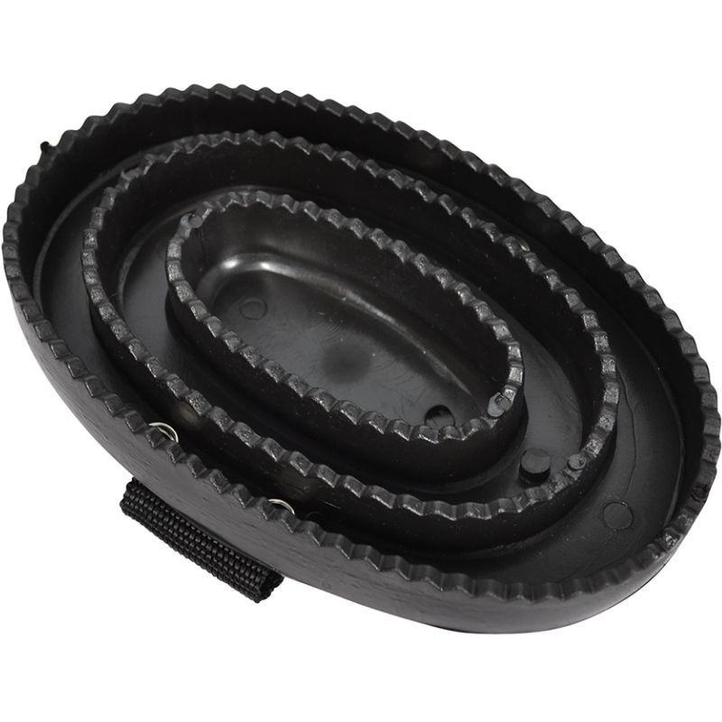 Ryktskrapa HS Plastic Svart
