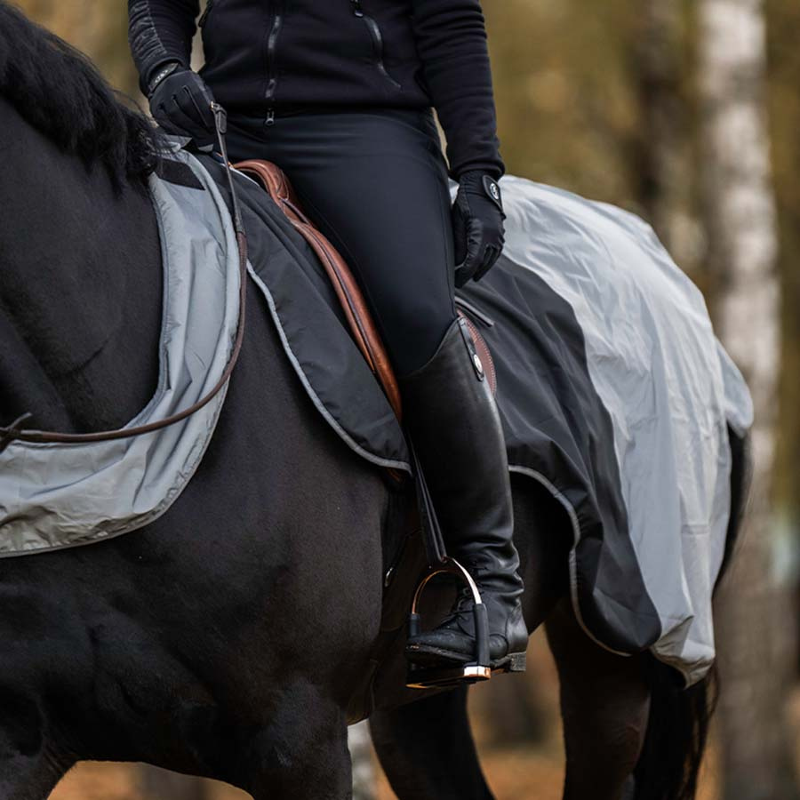 Ridtäcke HS Brilliance Reflex Svart/Silver