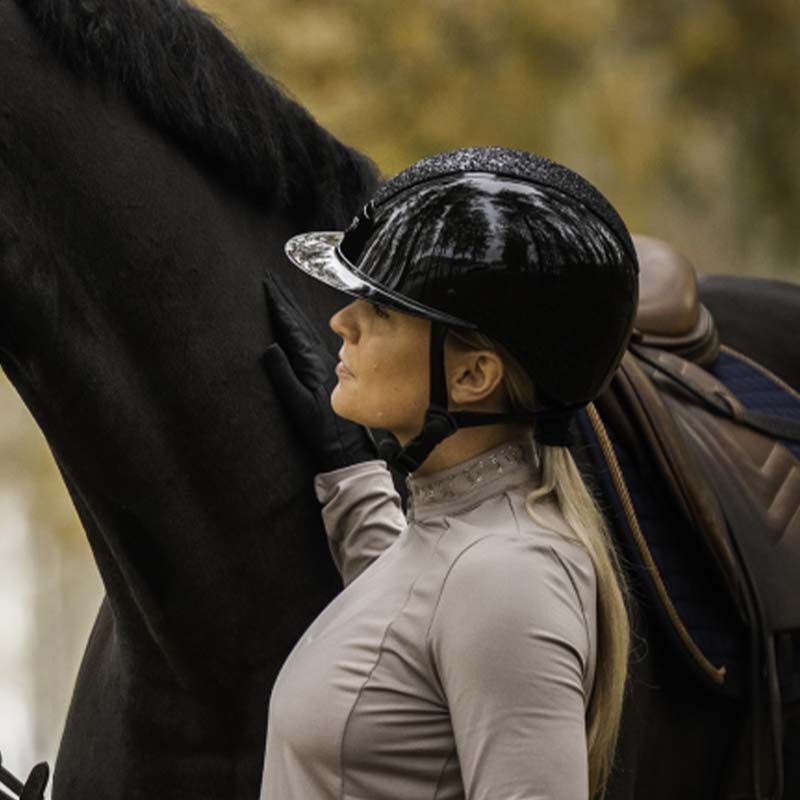 Ridhjälm HS MIPS Vision Glitter Svart