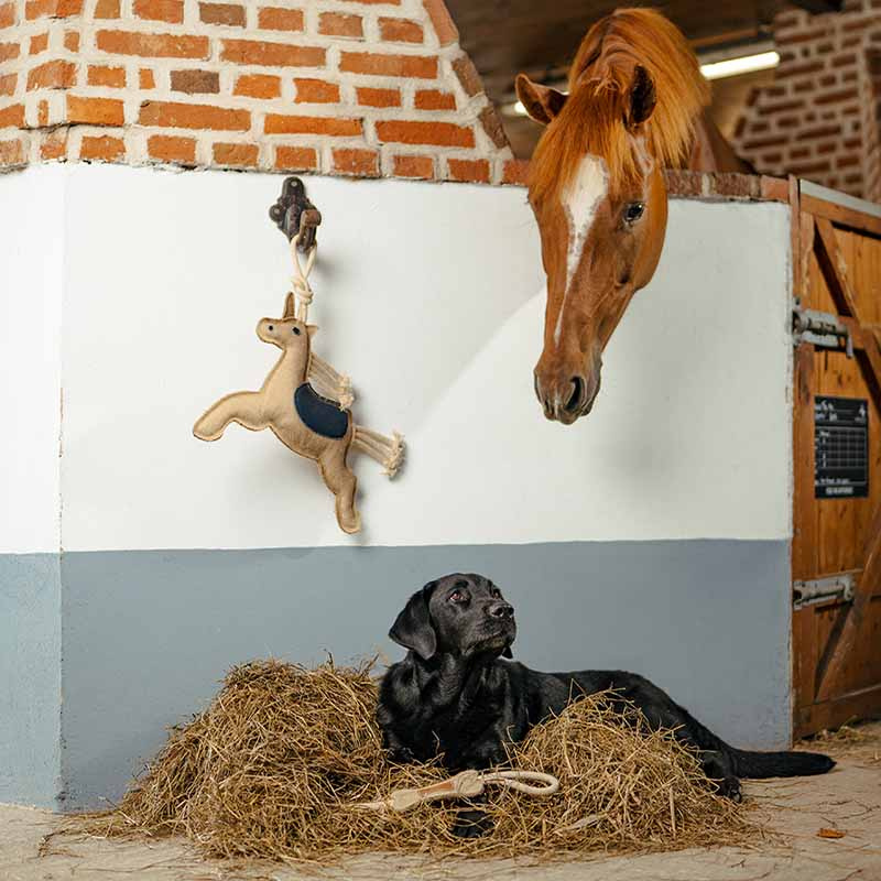 Hästleksak HS Enhörning i Jute Natur