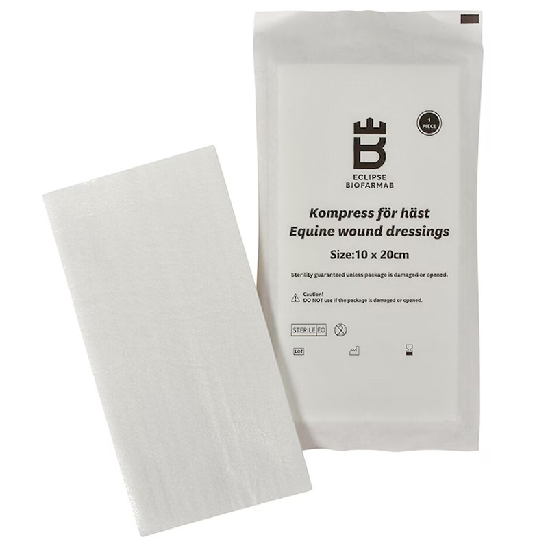 Steril Kompress för häst 5-pack Vit 10x20 cm