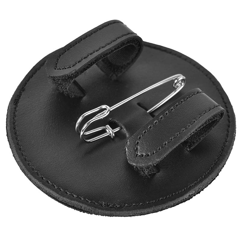 Nummerlapp HS Vegan Leather Strass 2-pack Svart