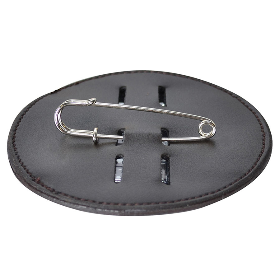 Nummerlapp HS Vegan Leather 2-pack Brun