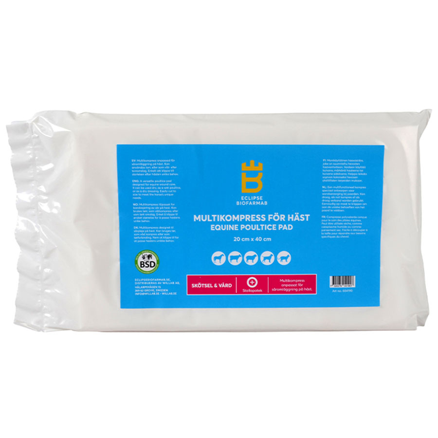 Multikompress för häst 20x40cm