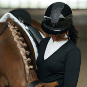 Ridhjälm HS MIPS Vision Shiny Star Svart Ridhjälm HS MIPS Vision Shiny Star Svart