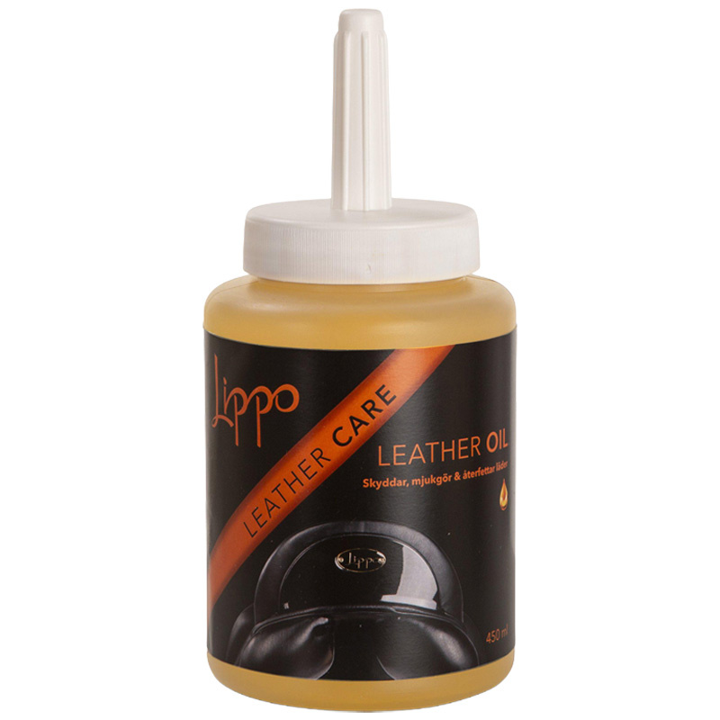 Läderolja med Pensel 450ml