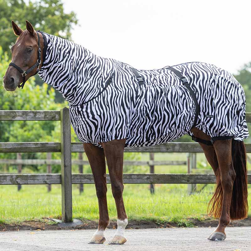 Eksemtäcke UV-Resistant Zebra Svart/Vit