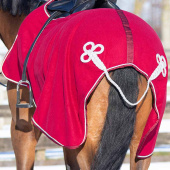 Skrittäcke Ornament Fleece Vinröd/Silver Skrittäcke Ornament Fleece Vinröd/Silver