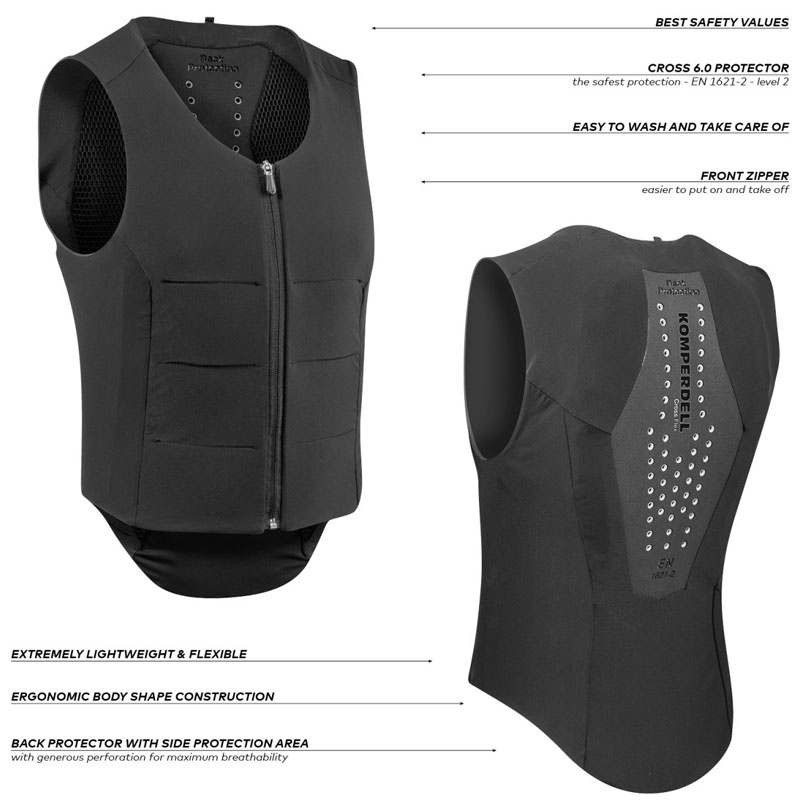Ryggskydd Ballistic Flex Fit Regular Svart/Silver