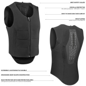 Ryggskydd Ballistic Flex Fit Regular Svart/Silver Ryggskydd Ballistic Flex Fit Regular Svart/Silver