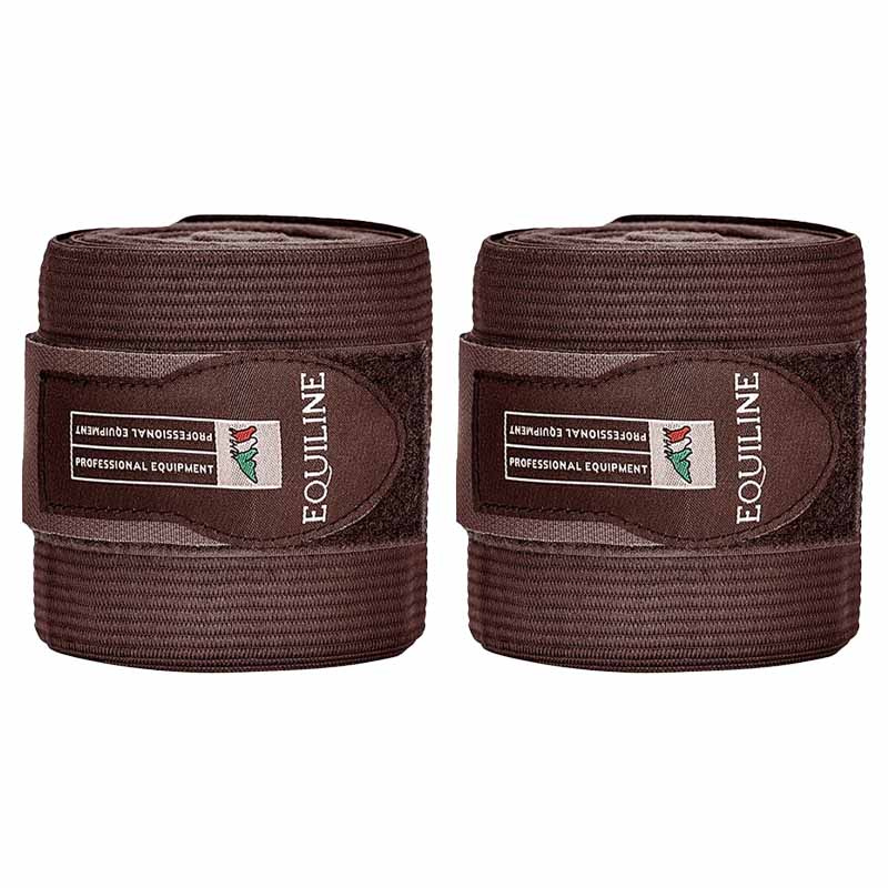 Benlindor Work Bandage Elastisk/Fleece 2-pack Brun