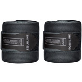 Benlindor Work Bandage Elastisk/Fleece 2-pack Svart Benlindor Work Bandage Elastisk/Fleece 2-pack Svart