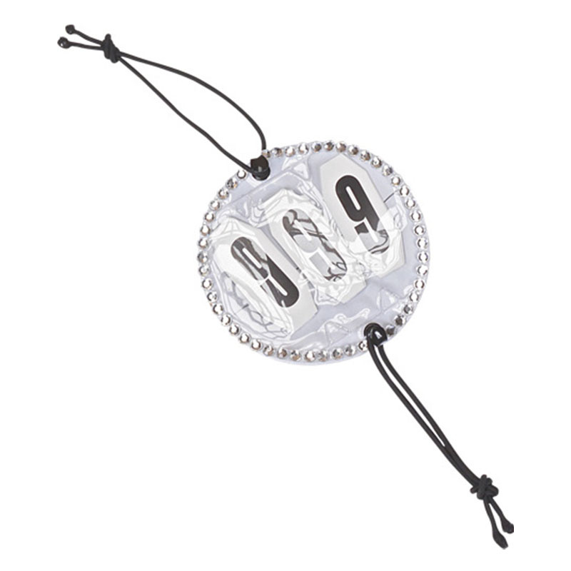Nummerlapp Kristall HG Silver