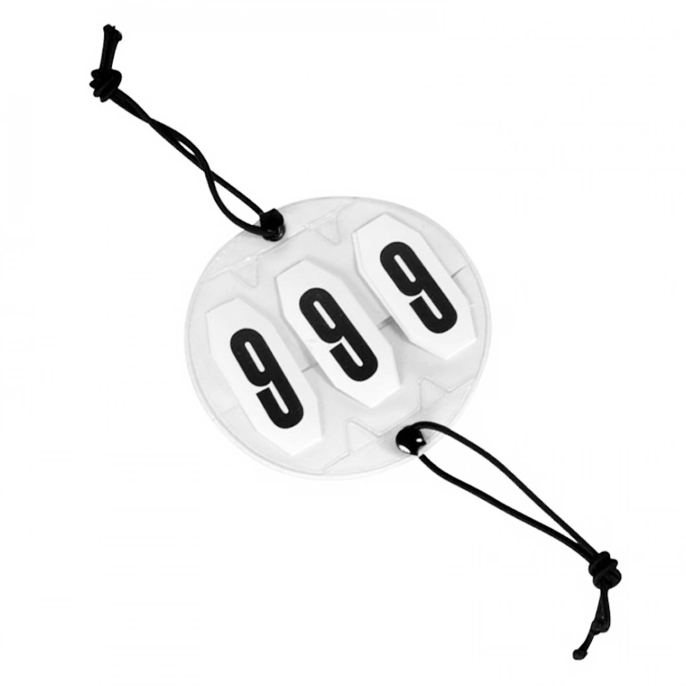 Nummerlapp HG Vit
