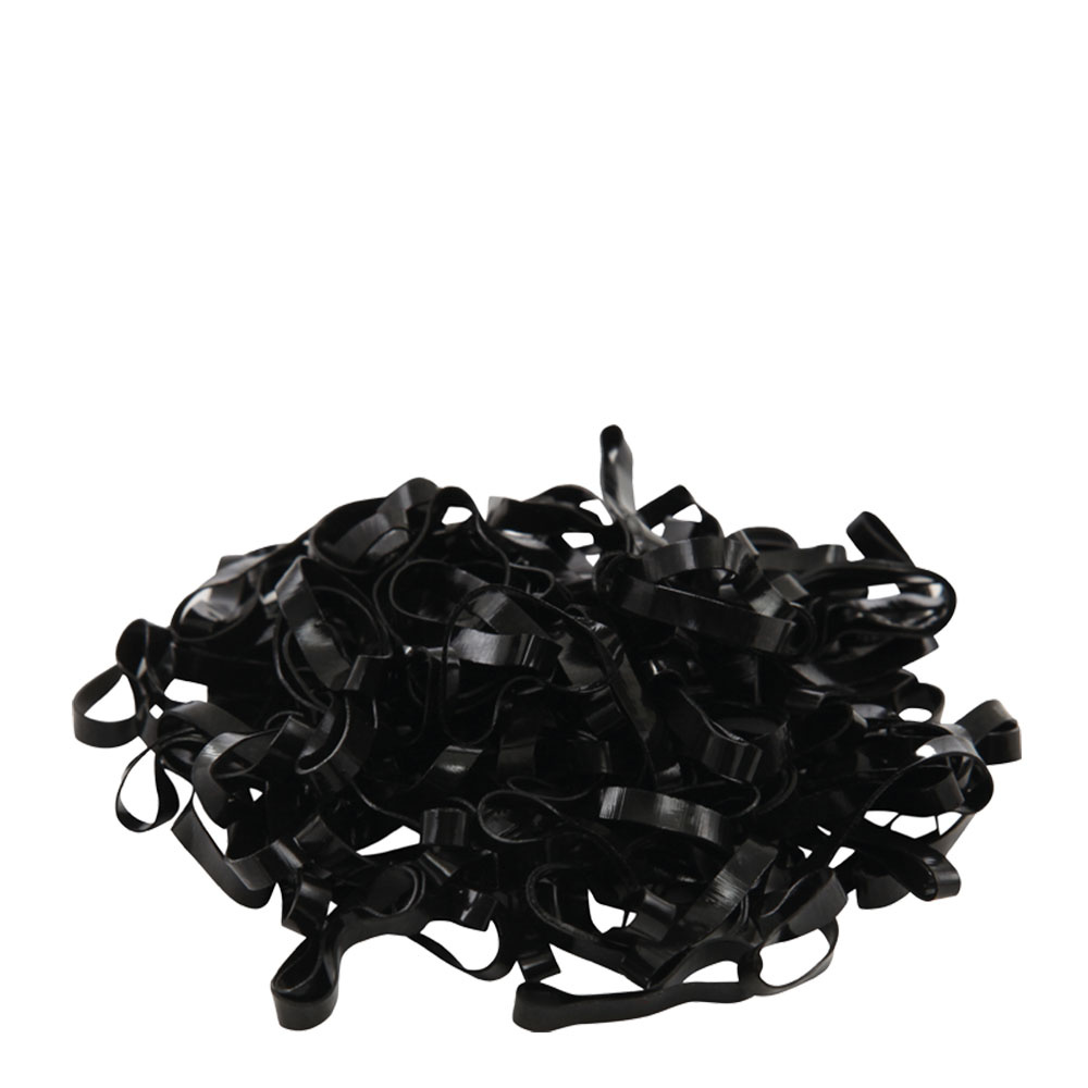 Gummiband Silikon 500st HG Svart