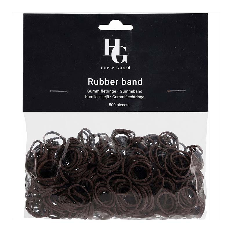 Gummiband 500st HG Brun