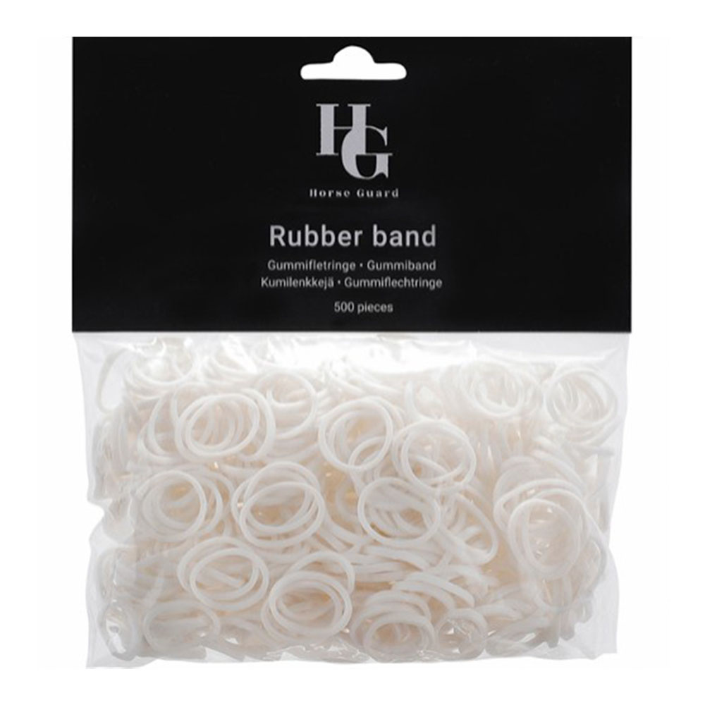 Gummiband 500st HG Vit
