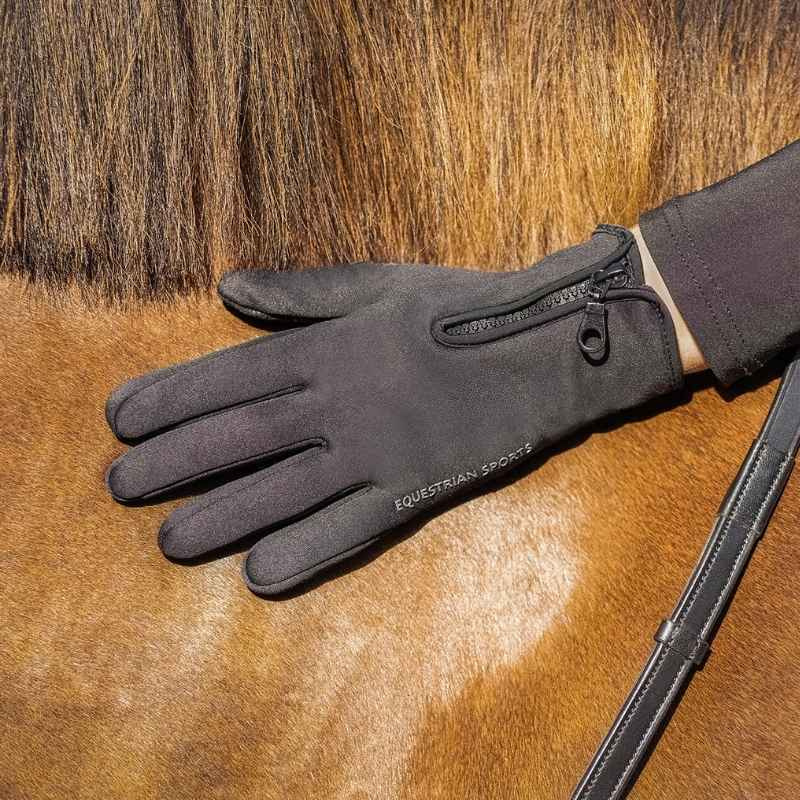 Vinterridhandskar Vienna Softshell Svart