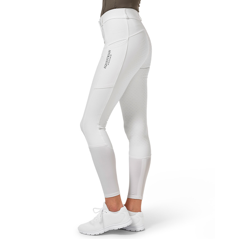 Ridbyxor ES Dressage Elite Full Grip White Perfection